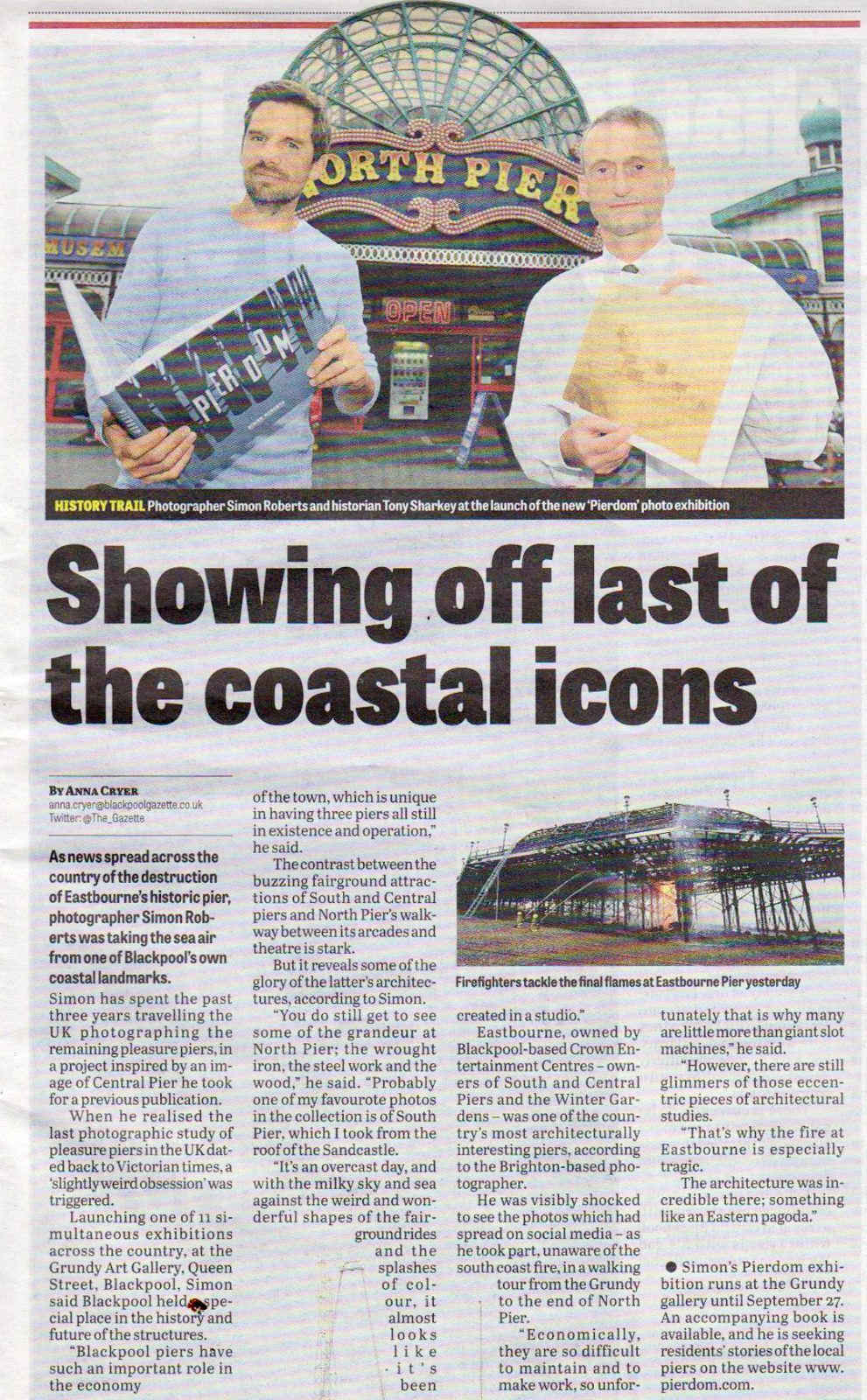 Pierdom, Blackpool Gazette Simon Roberts